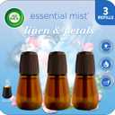 Air Wick Essential Mist Refill, 3ct, Linen & Petals, Air Freshener, Essential Oils