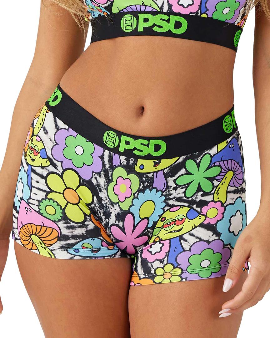 PSD Women's Graphic Print Boy Shorts - Full Coverage Women's Underwear - Comfortable Stretch Panties for Women. XL