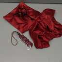 GraduatePro Dog Graduation Cap and Gown Costume Set - Adjustable Knit Fabric with Gold Tassel, Washable Formal Pet Graduation Attire (Maroon) Small