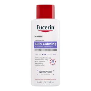 Eucerin Itch Relief Intensive Calming Lotion, Itch-Relieving Lotion for Sensitive Dry Skin, 8.4 Fl Oz Bottle
