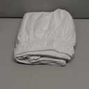 Wrap Around Dust Ruffle Bed Skirt - White - for Queen Size Beds with 15 Inch Drop - Easy Fit Elastic Strap - Adjustable Pleated Bedskirt w/Brushed Fabric - Wrinkle Free - for Women, Men, Kids & Teens