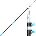 Bates- Telescopic Extension Pole, 12 Ft, Aluminum Alloy, Sturdy Multi-Purpose Extension Pole with Flip-Lock Design for Painting, Dusting and Cleaning