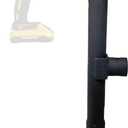 Trailer Valet JX5 Side Mount Trailer Jack 5,000 LB Capacity with Drill-Powered Crank, Pipe Mount Bracket, Drop Leg, Footplate, and Wrinkle Black Powder Coating