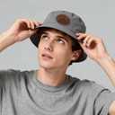 20 Pcs Leather Patches for Hats 2.4" x 2.4" Leather Hat Patches Brown Leatherette for Laser Engraving, Custom Fabric Repair and Sewing Laser Accessories for DIY Hats Backpacks