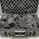 Monoprice Weatherproof Hard Case - 22 x 14 x 8 Inches, With Customizable Foam, Shockproof, IP67, Ultraviolet And Impact Resistant Material, Black - Pure Outdoor Collection (20.3 Liter)