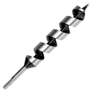 1-1/2 Inch x 12 Inch Long Auger Drill Bit for Wood, Hex Shank Ship Auger Drill Bit for Soft and Hard Wood, Plastic, Drywall and Composite Materials