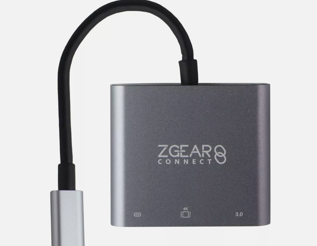 ZGEAR Multiport Video & Data Hub (USB-C to HDMI, USB-C, USB-A)