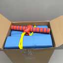 Wettarn 8 Pcs Foam Pogo Jumper Promote Grow Tall Pogo Stick Foam Jumper Safe and Fun Jumping Stick for Teens Boys Girls Outdoor Indoor Halloween Christmas Stuffer Gift Squeaks with Each Hop, 4 Colors