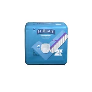 Medline Protection Plus Super Protective Underwear, XX-Large, 12 Count