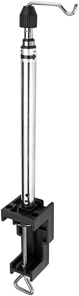 Flex Shaft Motor Hanger, Rotary Tool Holder with Table Clamp, Adjustable Steel Rod, 360 Degrees Rotatable, Electric Mill Stand Clamp