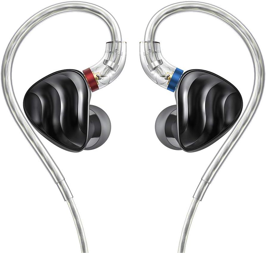 FIIO FH3 HiFi Earphones 3 Drivers (1 Dynamic + 2 Knowles BA), in-Ear Earphones High Resolution, Bass Sound, High Fidelity for Smartphone/PC/Tablet (Black)
