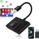 XHU Wireless CarPlay Adapter for Apple CarPlay Wireless Adapter 2025 Upgraded Convert Factory Wired CarPlay to Wireless CarPlay Box, Plug and Play Suit for iOS 10+ and Cars from 2016
