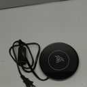 Coffee Mug Warmer with Auto Shut-Off  Compact 17W Cup Warmer for Desk with Gravity Switch  Electric Candle Warmer Plate for Jar Candles  Keeps Coffee, Tea & Drinks Warm  Safe & Durable (Silver)