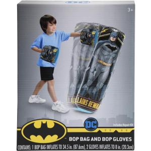 BATMAN Punching Bag with Gloves for Kids - Freestanding Inflatable Boxing Bag Indoor and Outdoor Kids Bop Bag Toy for Exercise and Play, Durable Heavy Duty Stress Relief Punch Bag - 34.5 Inches Tall