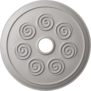 Ekena Millwork Spiral Ceiling Medallion, Ultra Pure White