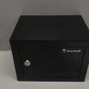 Bonsaii Safe Box with Key Lock, Steel Security Lock Box, 0.23 Cubic Feet, 9.06" W x 6.69" D x 6.69" H, Small Hidden Safe for Cash Jewelry