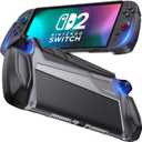 Dockable Case for Nintendo Switch 2 (2025)[7.9 inch] - TPU Grip Protective Cover for Switch New Gen 2025 Console & Joy-Con Controller Accessories - Black