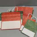 Gilprop 10 Red and Green Christmas Gift Bags Assorted Sizes 15" Extra Large Christmas Poinsettia Bags Bulk Holiday Wrap Decoration Storage Supplies for Home Presents Holiday Party Favors