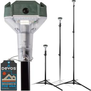 Devos Outdoor LightRanger 800 Lumen Lantern - Rechargeable Telescoping LED Lantern, 30-Hour Runtime, Illuminates 40-Foot Area, Adjustable Height