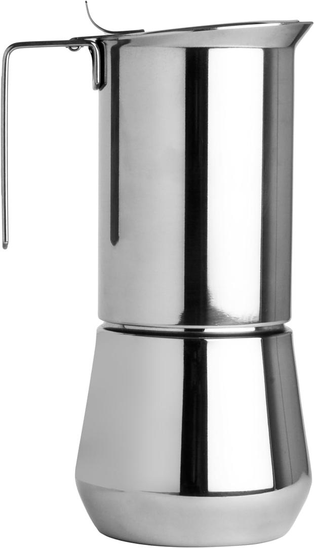 Ilsa Stainless Steel 6 Cup Stovetop Espresso Maker