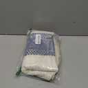 ZeeMart 2 Packs Cotton Boho Throw Pillow Covers 24x24 Inch Contrast Blue, Soft Farmhouse Decorative Couch Pillow Cases Blue Cushion Covers for Sofa Bed Living Room Home Decor