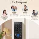 Philips Wi-Fi Door Lock, WiFi Smart Lock Keyless Entry Deadbolt for Front Door, Compatible with Alexa & Google Assistant, Remote Control, Built-in WiFi, APP Fingerprint Passcode Unlock, Auto Locking