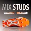 AMZZPIK Kids Soccer Cleats for Little/Big Kid Size 11C-6Y Youth Professional Cleat for Boys and Girls (Black)