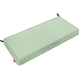 Pcinfuns Outdoor Bench Cushion,Water-Resistant,Comfortable & Durable Cushions for Garden Patio,Pads with Handle and Adjustable Straps,59 x 18 x 3 Inch,Light Green