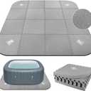 1/2" Thickness 85IN Hot Tub Mat for Inflatable Tub,Hot Tub Pad Foundation, Upgraded Thickened Eva Foam Padding for Outdoor Hot Tubs (Square-Shaped)