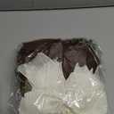 24 Pcs Burlap Christmas Bows Decoration 5.9 Inch Christmas Tree Rustic Ornament Natural Burlap Ribbon Bow Knot for Xmas Tree Wreath Holiday Party Decorations (Neutral)