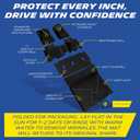 Michelin Vehicle Mats for 2021-2026 Ford Bronco 4-Door (6 Piece) | Not Fit Bronco 2 Door or Sport or Vinyl Floor, All-Weather TPE Custom Fit Liner, Premier