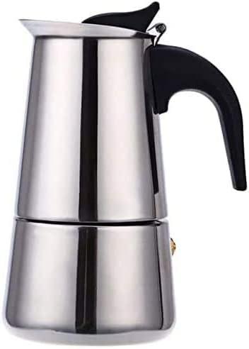 kkhouse Stainless Steel Coffee Pot Mocha Espresso Latte Percolator Stove Coffee Maker Pot Percolator Drink Tool Cafetiere Latte Stovetop (300ml)