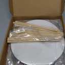 Patelai 98pcs Cake Tiered Stacking Kit - 6, 8, 10 Inch Cakes Boards, Wooden Cake Dowels, Parchment Paper Round for Tiered Cakes Wedding Birthday Party