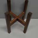 Natural Bamboo Plant Stand Indoor, Adjustable Plant Shelf Indoor Fits 8-12 Inch Pots, Mid Century Modern Decor to Refresh Your Space(Pot & Plant Not Included)