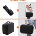 NexiGo Hard Carrying Case for Oculus Quest 2 and 3 with Elite Strap, All-in-one, Lightweight, VR Gaming Headsets and Controllers Accessories, Hard Protective Travel Case with Shoulder Strap (Black)