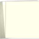 100 x Hamilco 8x8 Cream White Scrapbook Cardstock Paper 80lb Cover Card Stock 100 Pack