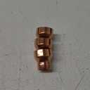 PATIKIL 1-1/2" to 1" Nominal Size Copper Reducer, 3pcs 99.9% Pure Copper Reducing Coupling Pressure Fitting Pipe Tube Connector Adapter with Sweat Solder