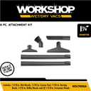 WORKSHOP Wet/Dry Vacs Shop Vacuum Accessories WS17856A Locking Attachment Kit (6-pieces) for Wet Dry Vacuum Cleaners, Fits Most 1-7/8-inch Extension Wands and Hoses