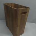 LiTY 3 Gallons Wooden Wastebaskets, Solid Acacia Wood Waste Basket with Handles, Rectangular Trash Can, Garbage Bin for Bedroom, Bathroom, Kitchen, Living Room, Office Decorative
