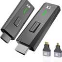 2026 Upgraded Wireless HDMI Transmitter and Receiver 328FT/100M, 4k Decode 1080P Output, Plug & Play Portable 2.4g/5g, Wireless Hdmi Extender Kit to Monitor from Laptop/PC/Projector/TV Box