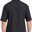 Nanxson Unisex Chef Coat Kitchen Short/Short Sleeve Chef Jacket for Men and Women CFM0001 Black Small