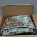 Area Rugs 5'x7' Washable Non-Slip, Floral Vintage Distress Print Pattern Medallion Carpet for Living Room Bedroom Dining Room, Brick Red Rust Neutral Brown Burnt Orange Green