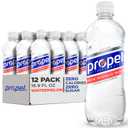 Propel Electrolyte Enhanced Water Sports Drink, Watermelon Flavored Water, Zero Calorie & Zero Sugar Hydration with Electrolytes and Vitamins C & E, 16.9 fl oz Water Bottles (12 Pack) (EXP 12/31/26)