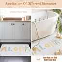 Summer Beach Door Mat, Aloha Tropical Coastal Doormat Outdoor Indoor Entrance Porch, Beach Outdoor Mat, Summer Ocean Beachy Welcome Mats for Front Door, 17x30 Inch