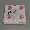 WOKANI Valentines Day Throw Pillow Covers 18x18 Set of 2 Heart Love Couples Decorations Embroidery Cushion Covers Home Decor for Couch Lover Girlfriend Sofa Bedroom, White Red Pink