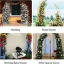 Vincidern 2pcs Curved Wedding Arch Backdrop Stand, Moon Arch Backdrop Stand for Wedding, Engagement, Bridal Shower, Birthday Party Decorations, Indoor & Outdoor Use (Gold,5.9ft,6.9ft)
