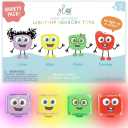 Glo Pals Water-Activated Light-Up Cubes for Sensory Play – 12 Pack - Valentine Day Gift