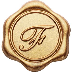 Yoption Initial F Wax Seal Stickers, 50 Pack Antique Gold Letter Self Adhesive Envelope Seal Stickers for Wedding Party Birthday Christmas (F)