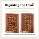 Window UV Protection Rainbow Privacy Film:Non-Adhesive Static Cling Decorative Window Film with Installation Tools,Stained Glass Window Film for Kitchen,Bathroom,and Shower Doors,16.9 x 39.4 inches.