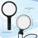 Handheld Magnifying Glass & Hands Free Magnifying Glass